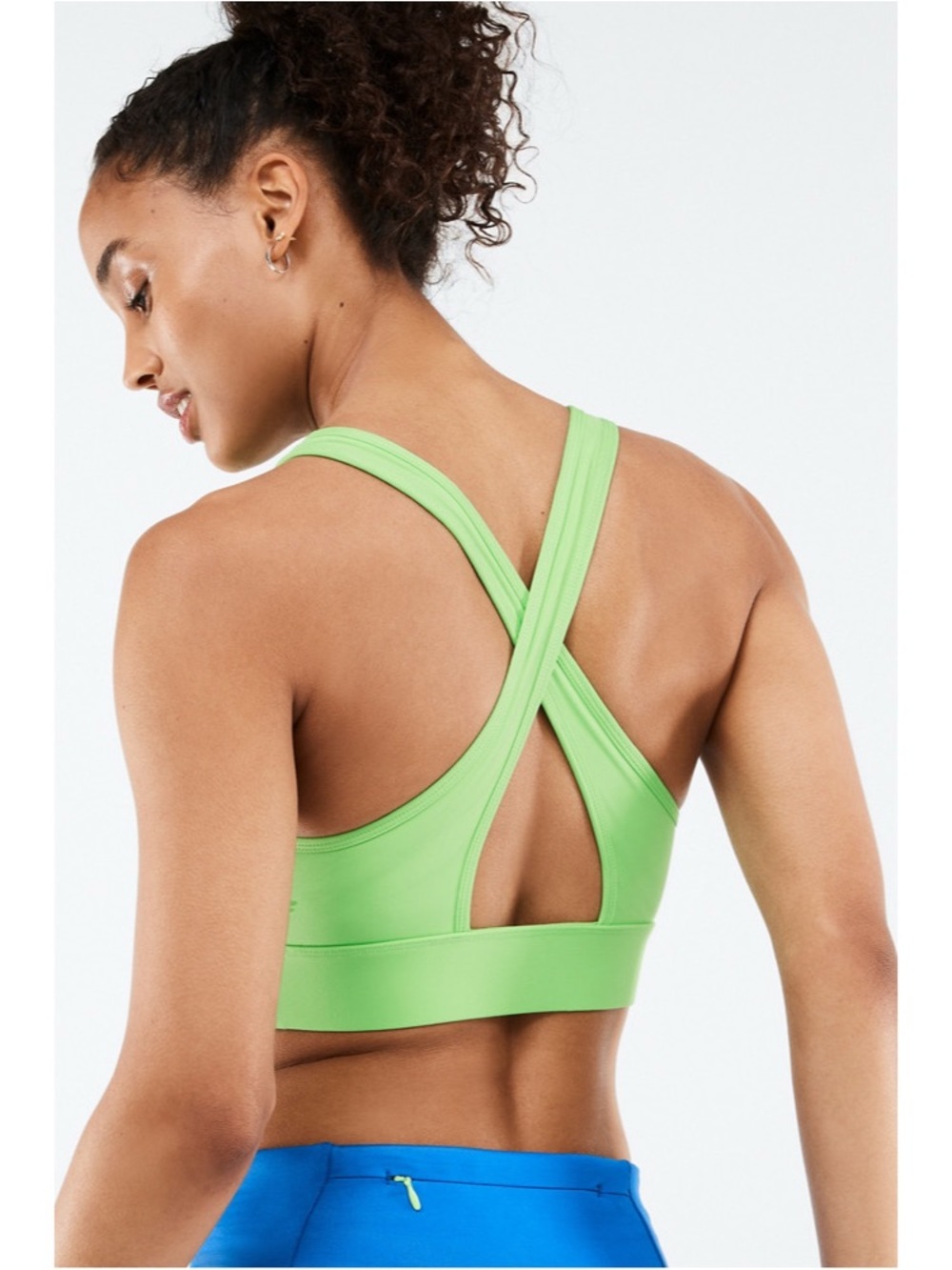 Fabletics Siena High Impact Sports Bra in Green XS

Product Description
Your fa
